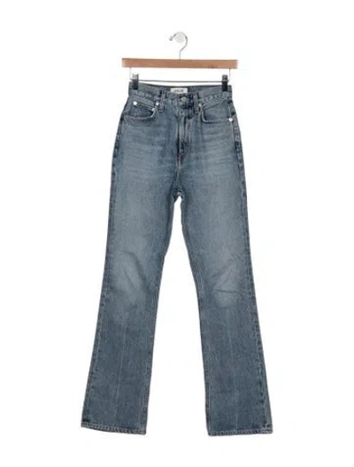 Pre-owned Agolde High-rise Flared Jeans In Blue