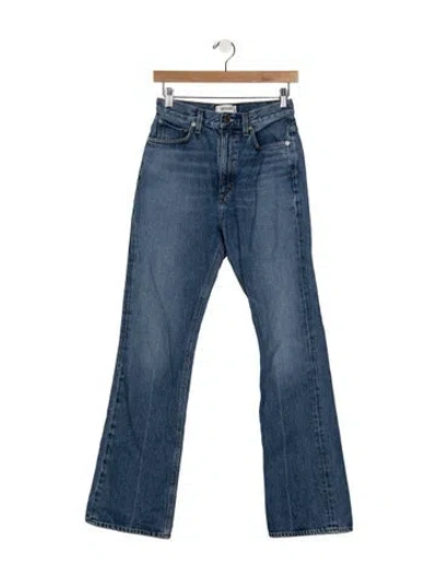 Pre-owned Agolde High-rise Flared Jeans In Blue