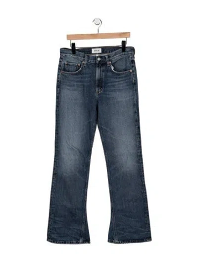 Pre-owned Agolde High-rise Flared Jeans In Blue