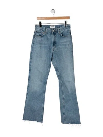 Pre-owned Agolde High-rise Flared Jeans In Blue