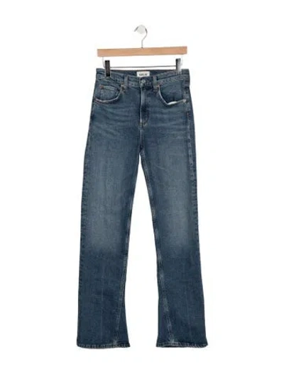 Pre-owned Agolde High-rise Flared Jeans In Blue