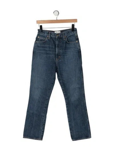 Pre-owned Agolde High-rise Flared Jeans In Blue
