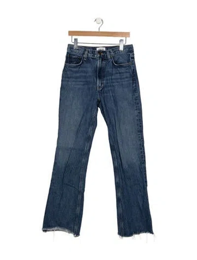 Pre-owned Agolde High-rise Flared Jeans In Blue