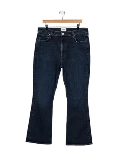 Pre-owned Agolde High-rise Flared Jeans In Blue