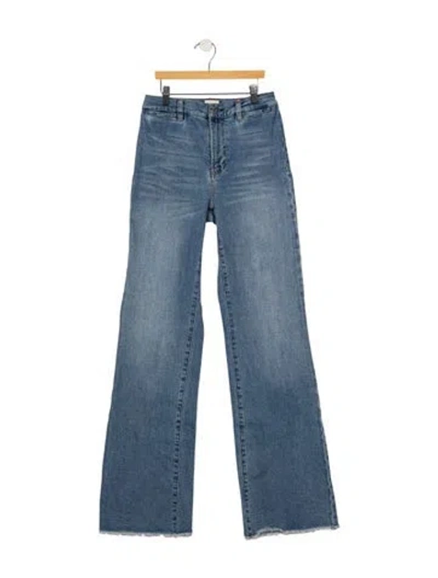 Pre-owned Agolde High-rise Flared Jeans In Blue
