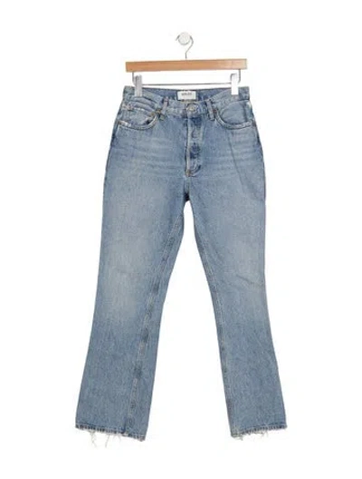 Pre-owned Agolde High-rise Flared Jeans In Blue