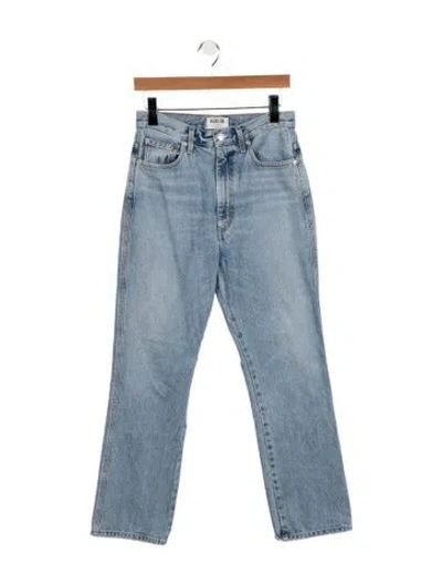 Pre-owned Agolde High-rise Flared Jeans In Blue