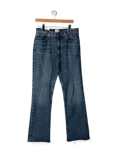 Pre-owned Agolde High-rise Flared Jeans In Blue