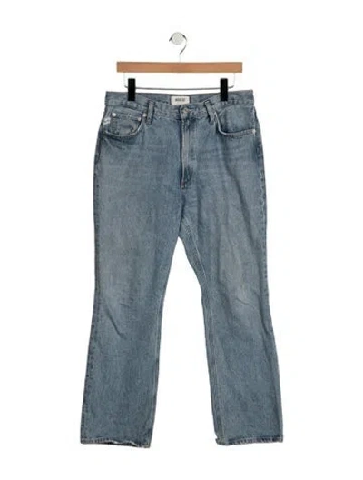 Pre-owned Agolde High-rise Flared Jeans In Blue