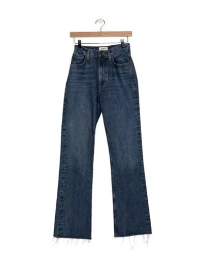 Pre-owned Agolde High-rise Flared Jeans In Blue