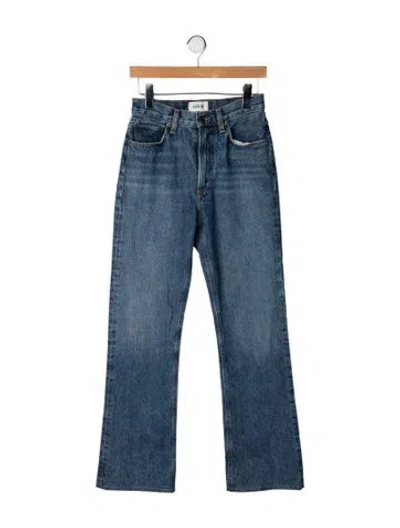 Pre-owned Agolde High-rise Flared Jeans In Blue