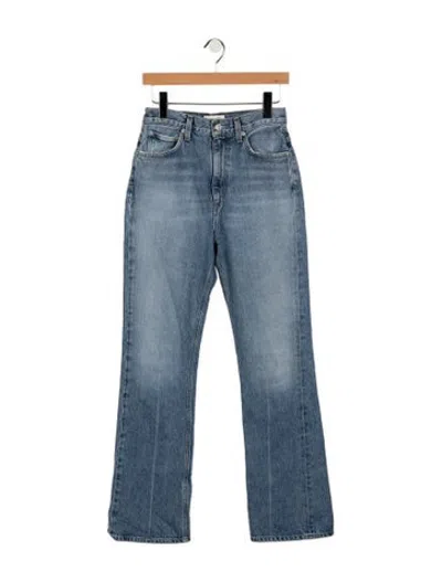 Pre-owned Agolde High-rise Flared Jeans In Blue