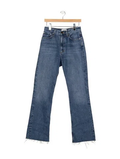 Pre-owned Agolde High-rise Flared Jeans In Blue