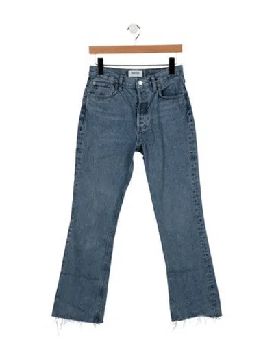 Pre-owned Agolde High-rise Flared Jeans In Blue