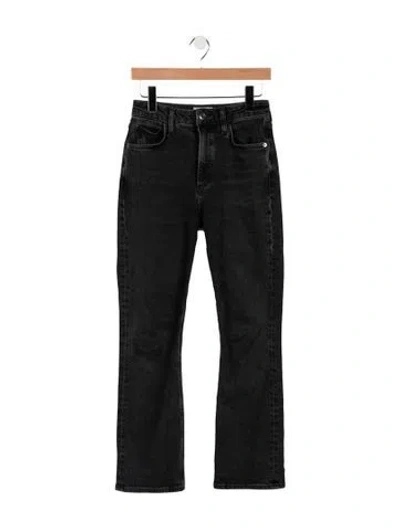 Pre-owned Agolde High-rise Flared Jeans In Grey