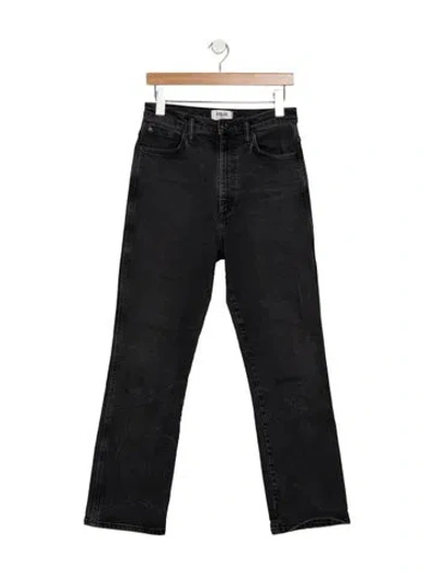 Pre-owned Agolde High-rise Flared Jeans In Grey