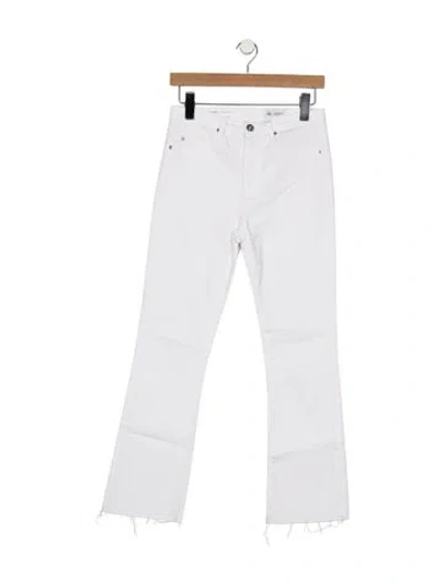 Pre-owned Agolde High-rise Flared Jeans In White
