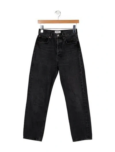 Pre-owned Agolde High-rise Skinny Leg Jeans In Black
