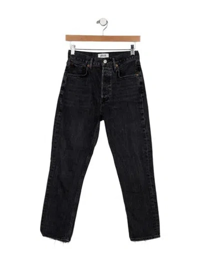 Pre-owned Agolde High-rise Skinny Leg Jeans In Black