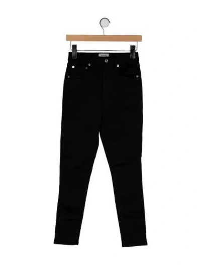 Pre-owned Agolde High-rise Skinny Leg Jeans In Black