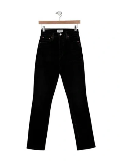 Pre-owned Agolde High-rise Skinny Leg Jeans In Black