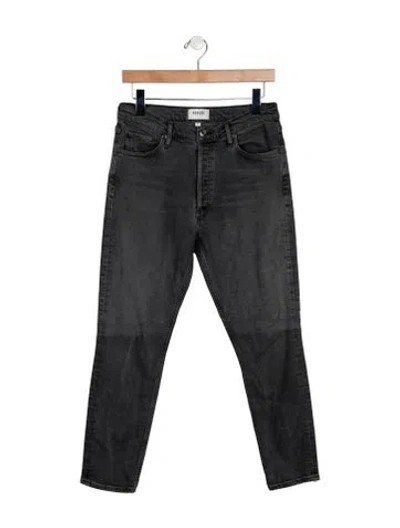 Pre-owned Agolde High-rise Skinny Leg Jeans In Black
