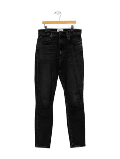 Pre-owned Agolde High-rise Skinny Leg Jeans In Black