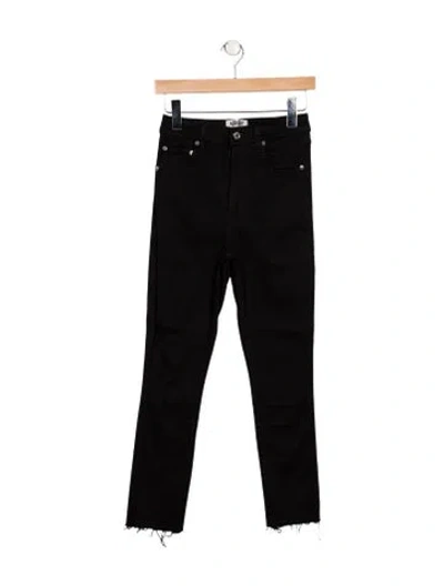 Pre-owned Agolde High-rise Skinny Leg Jeans In Black