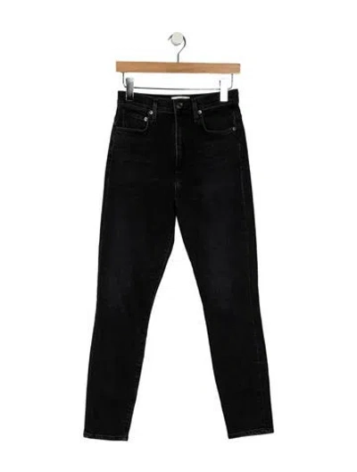 Pre-owned Agolde High-rise Skinny Leg Jeans In Black