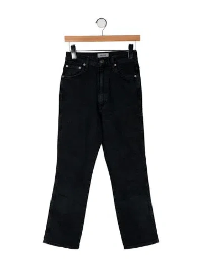 Pre-owned Agolde High-rise Skinny Leg Jeans In Black