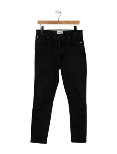 Pre-owned Agolde High-rise Skinny Leg Jeans In Black