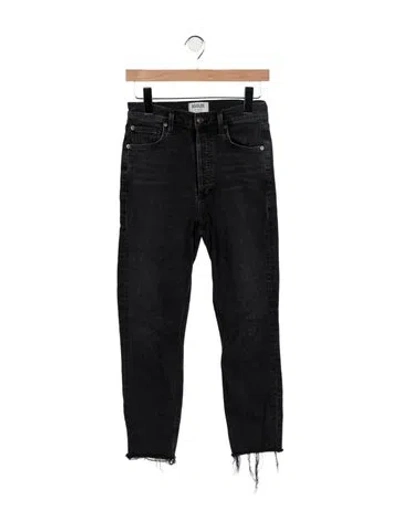 Pre-owned Agolde High-rise Skinny Leg Jeans In Black