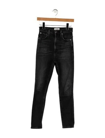 Pre-owned Agolde High-rise Skinny Leg Jeans In Black