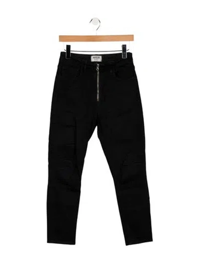 Pre-owned Agolde High-rise Skinny Leg Jeans In Black