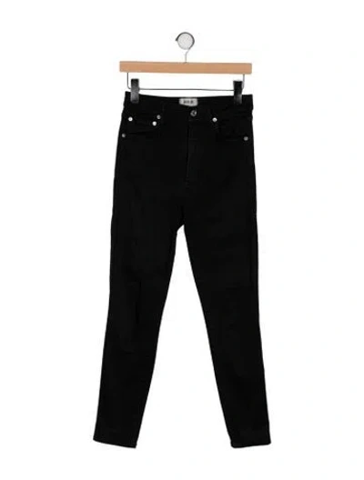Pre-owned Agolde High-rise Skinny Leg Jeans In Black