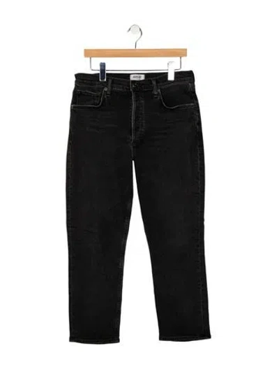 Pre-owned Agolde High-rise Skinny Leg Jeans In Black