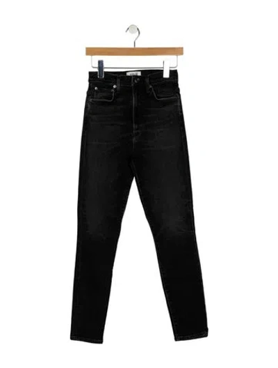 Pre-owned Agolde High-rise Skinny Leg Jeans In Black