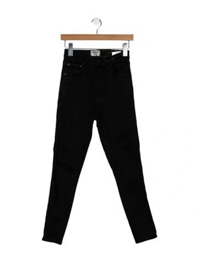 Pre-owned Agolde High-rise Skinny Leg Jeans In Black