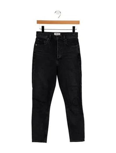 Pre-owned Agolde High-rise Skinny Leg Jeans In Black