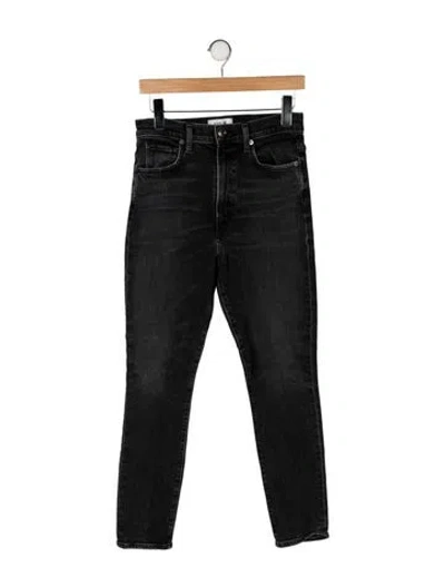 Pre-owned Agolde High-rise Skinny Leg Jeans In Black