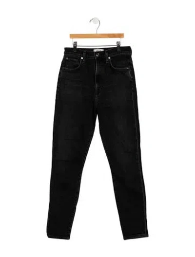 Pre-owned Agolde High-rise Skinny Leg Jeans In Black