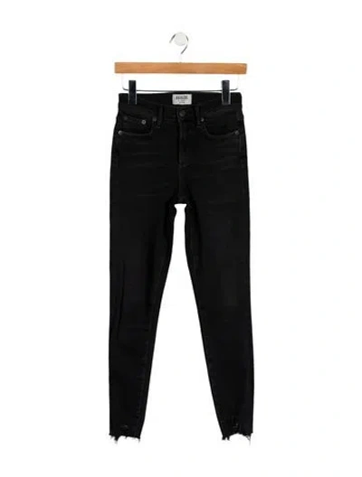 Pre-owned Agolde High-rise Skinny Leg Jeans In Black