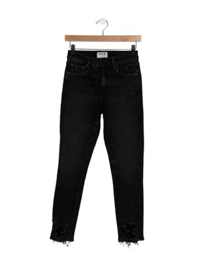 Pre-owned Agolde High-rise Skinny Leg Jeans In Black