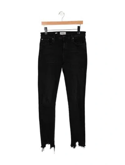 Pre-owned Agolde High-rise Skinny Leg Jeans In Black