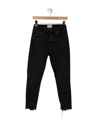 Pre-owned Agolde High-rise Skinny Leg Jeans In Black