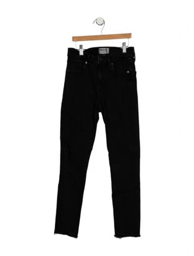 Pre-owned Agolde High-rise Skinny Leg Jeans In Black
