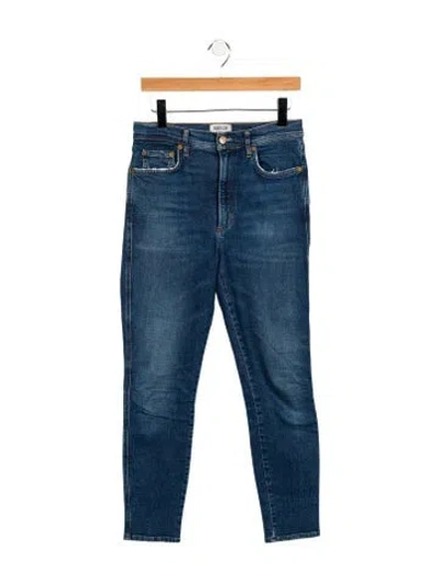 Pre-owned Agolde High-rise Skinny Leg Jeans In Blue