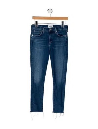 Pre-owned Agolde High-rise Skinny Leg Jeans In Blue