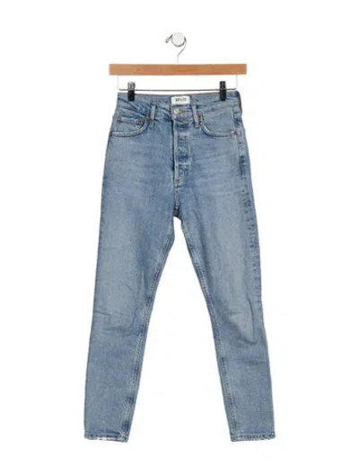 Pre-owned Agolde High-rise Skinny Leg Jeans In Blue