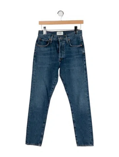 Pre-owned Agolde High-rise Skinny Leg Jeans In Blue